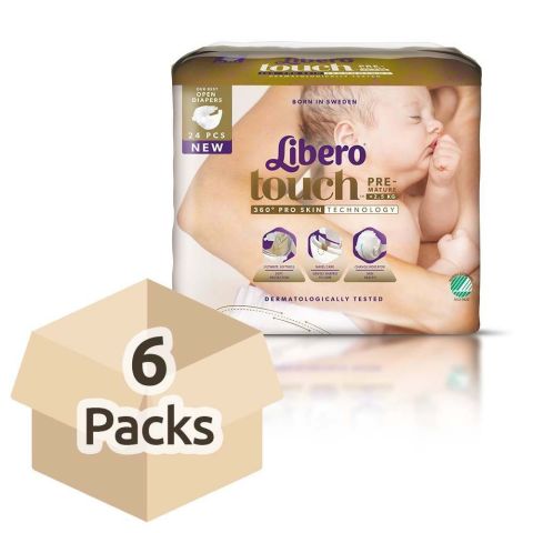 Libero Touch Premature (0-2.5kg) - Case - 6 Packs of 24 