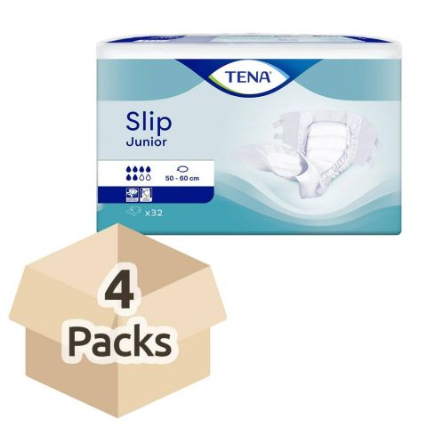 TENA Slip Junior - Case - 4 Packs of 32 