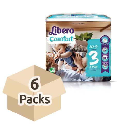 Libero Comfort 3 (5-9kg) - Case - 6 Packs of 30 