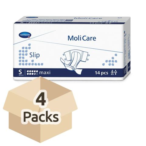 MoliCare Slip Maxi (PE Backed) - Small - Case - 4 Packs of 14 