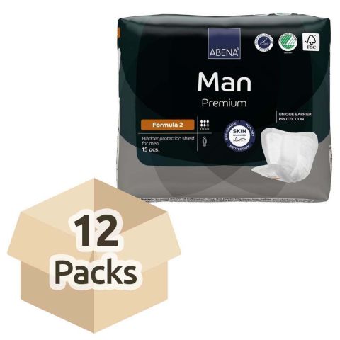Abena Man Formula 2 - Case - 12 Packs of 15 