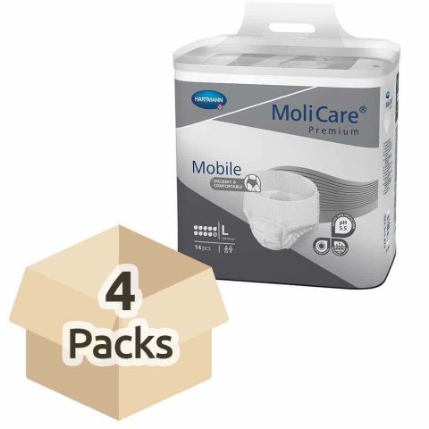 MoliCare Premium Mobile 10 - Large - Case - 4 Packs of 14 