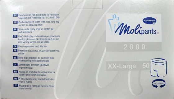 MoliPants Soft Fixpants - Long Leg - XX-Large - Pack of 50 