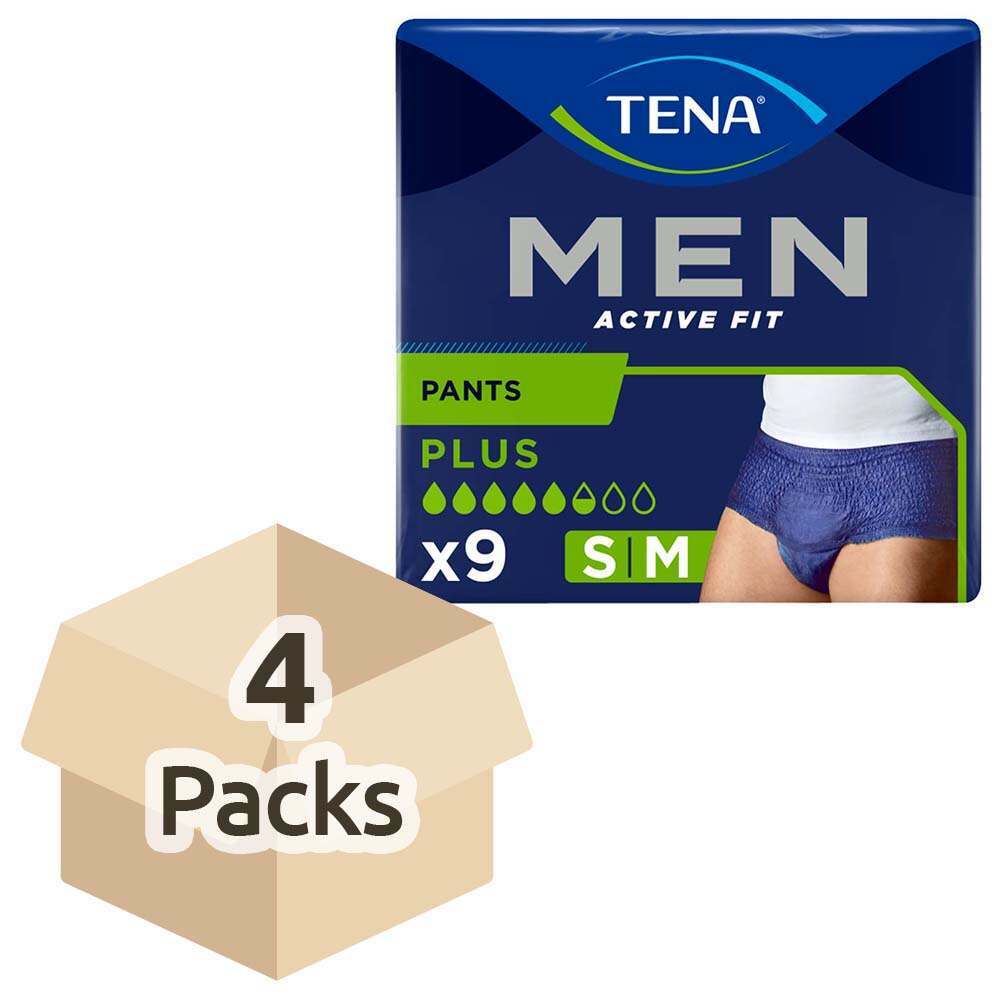 TENA Men Active Fit Pants Plus Blue Small/Medium (1010ml)