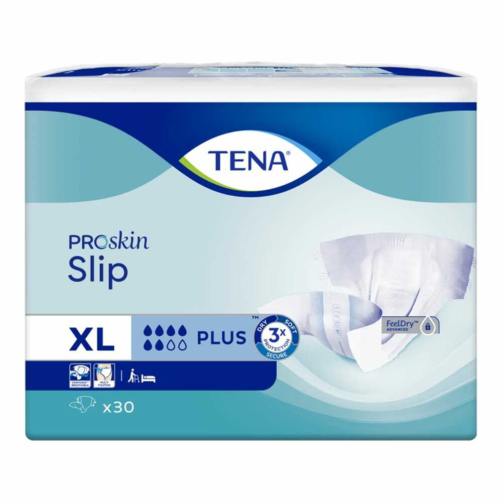 1x TENA Incontinence Slip Plus - Extra Large - Pack of 30 - 2800ml | eBay